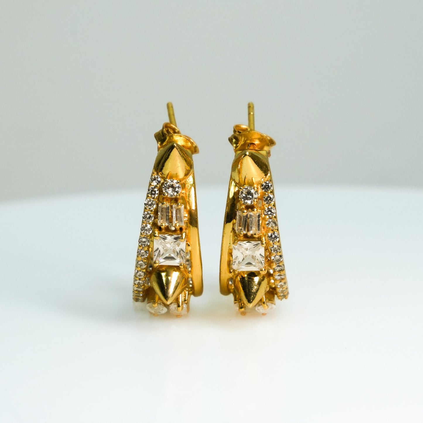 STELLAR SPARKLE HOOP EARRINGS