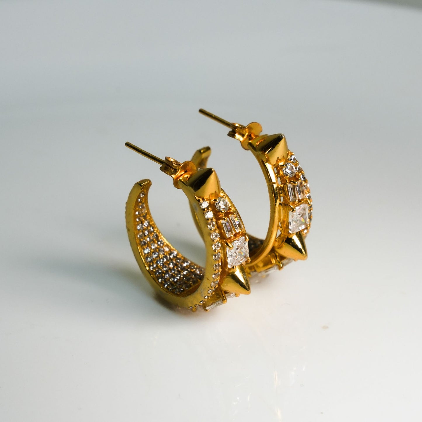 STELLAR SPARKLE HOOP EARRINGS