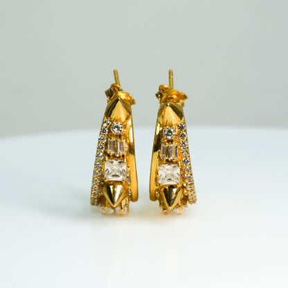 STELLAR SPARKLE HOOP EARRINGS