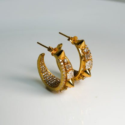 STELLAR SPARKLE HOOP EARRINGS
