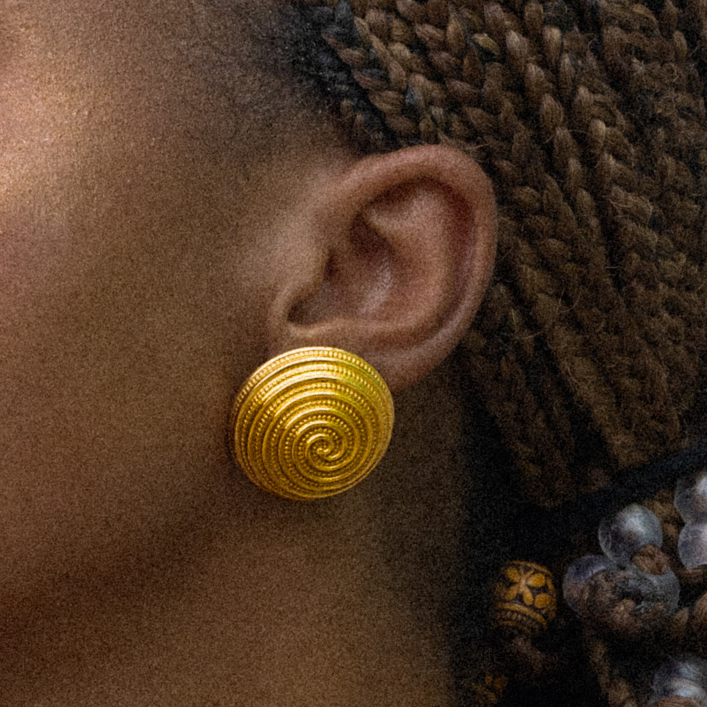 WHORLY BEAD STUD EARRINGS