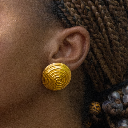 WHORLY BEAD STUD EARRINGS